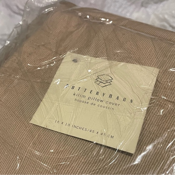 RARE! New Pottery Barn SW Tribal Kilim Pillow Cover, 18” #2 - Picture 5 of 8